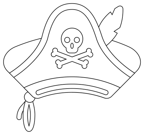 Pirate Hat Coloring Page